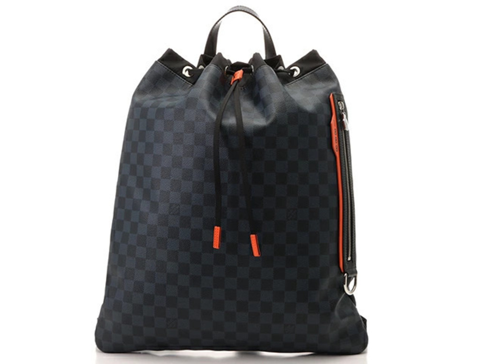 LOUIS VUITTON Bag Gym Backpack Rucksack Damier Cobalt Blue